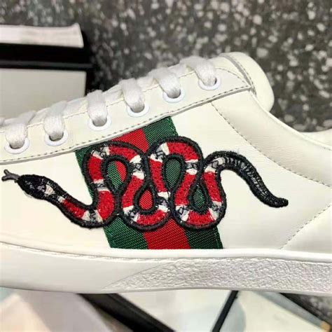 gucci embroidered low top sneaker|Gucci ace sneakers kingsnake.